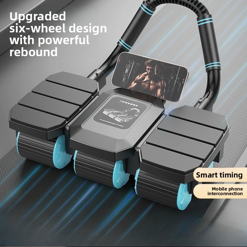 Six Wheel Health Automatic Reb - Ab Roller Wheel With Elbow Support ulasan dan harga