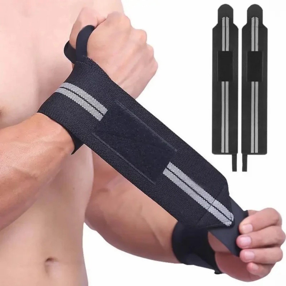 2 pcs Elastic Wrist Wraps, Wri - Wrist Wraps Weightlifting Support ulasan dan harga