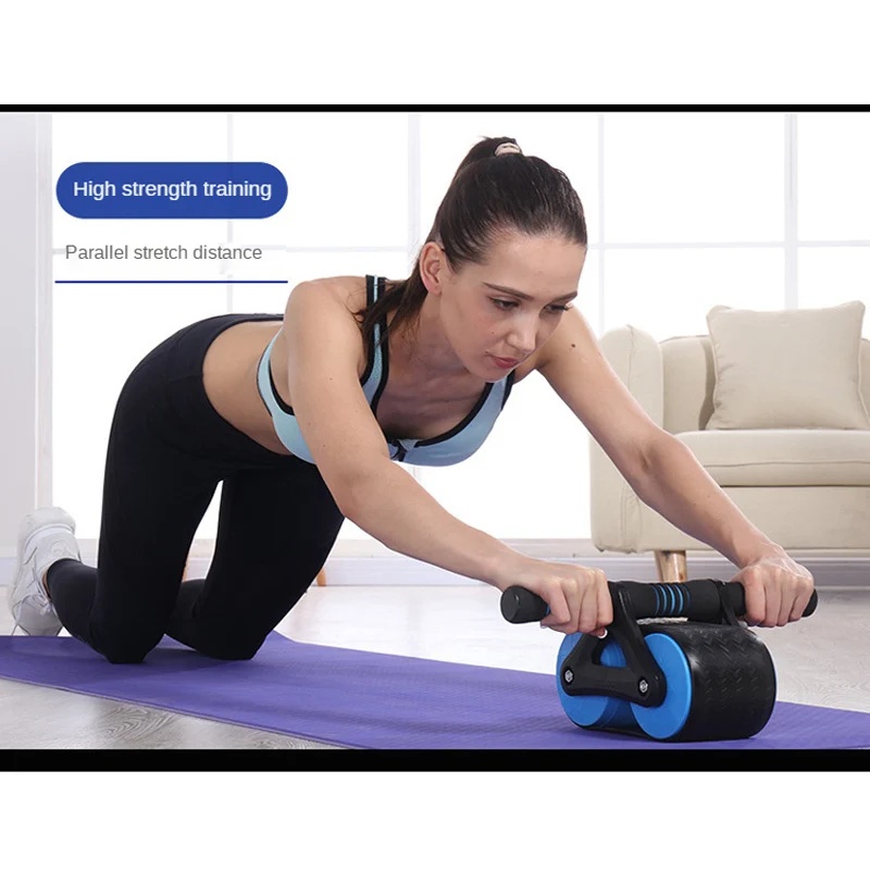 Automatic Rebound Double Wheel - Ab Roller Wheel With Elbow Support ulasan dan harga