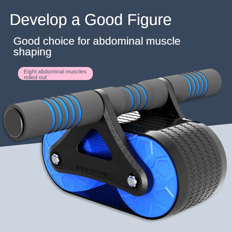 Automatic Rebound Double Wheel - Ab Roller Wheel With Elbow Support ulasan dan harga
